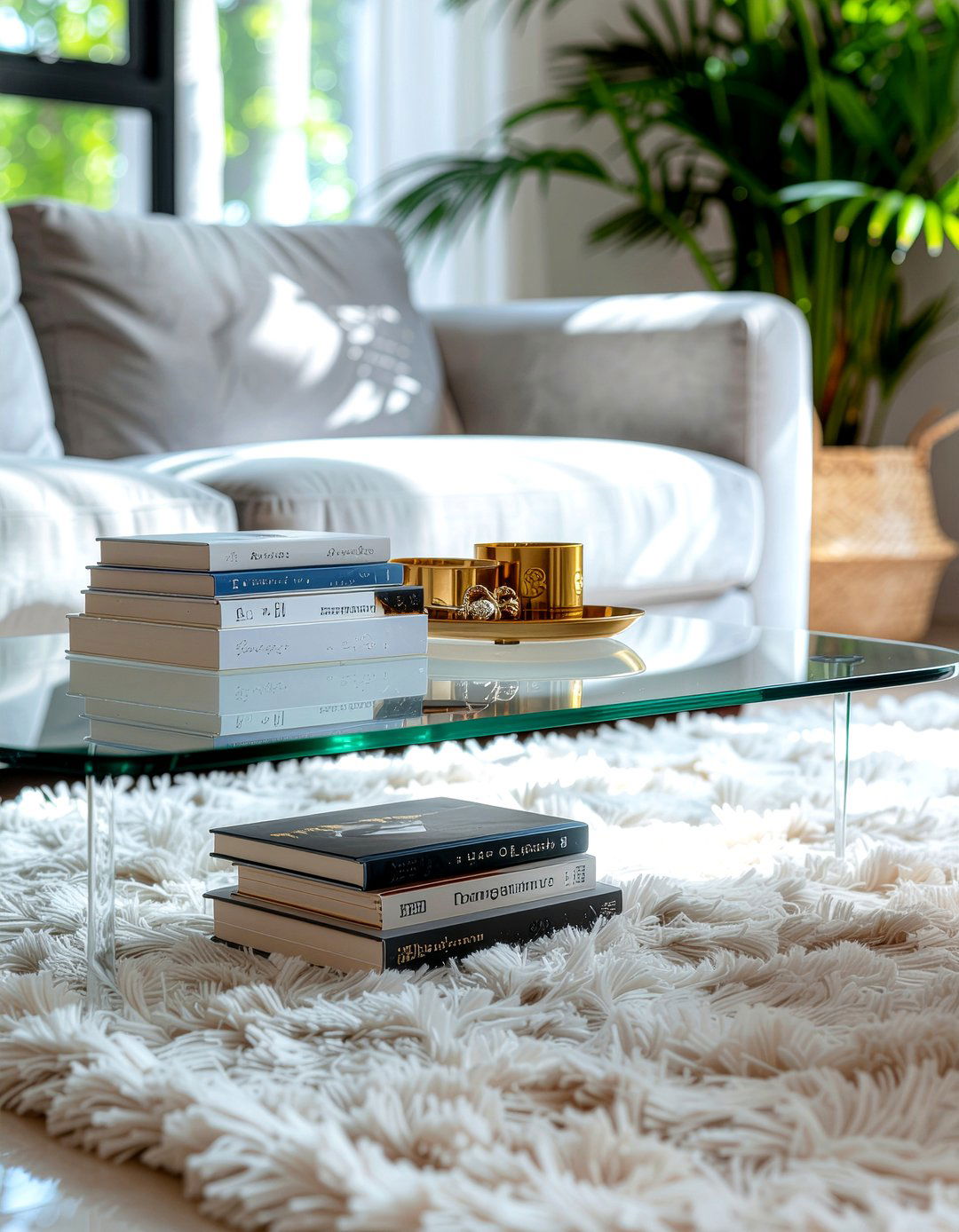 Acrylic Coffee Table - 30 living room acrylic furniture ideas