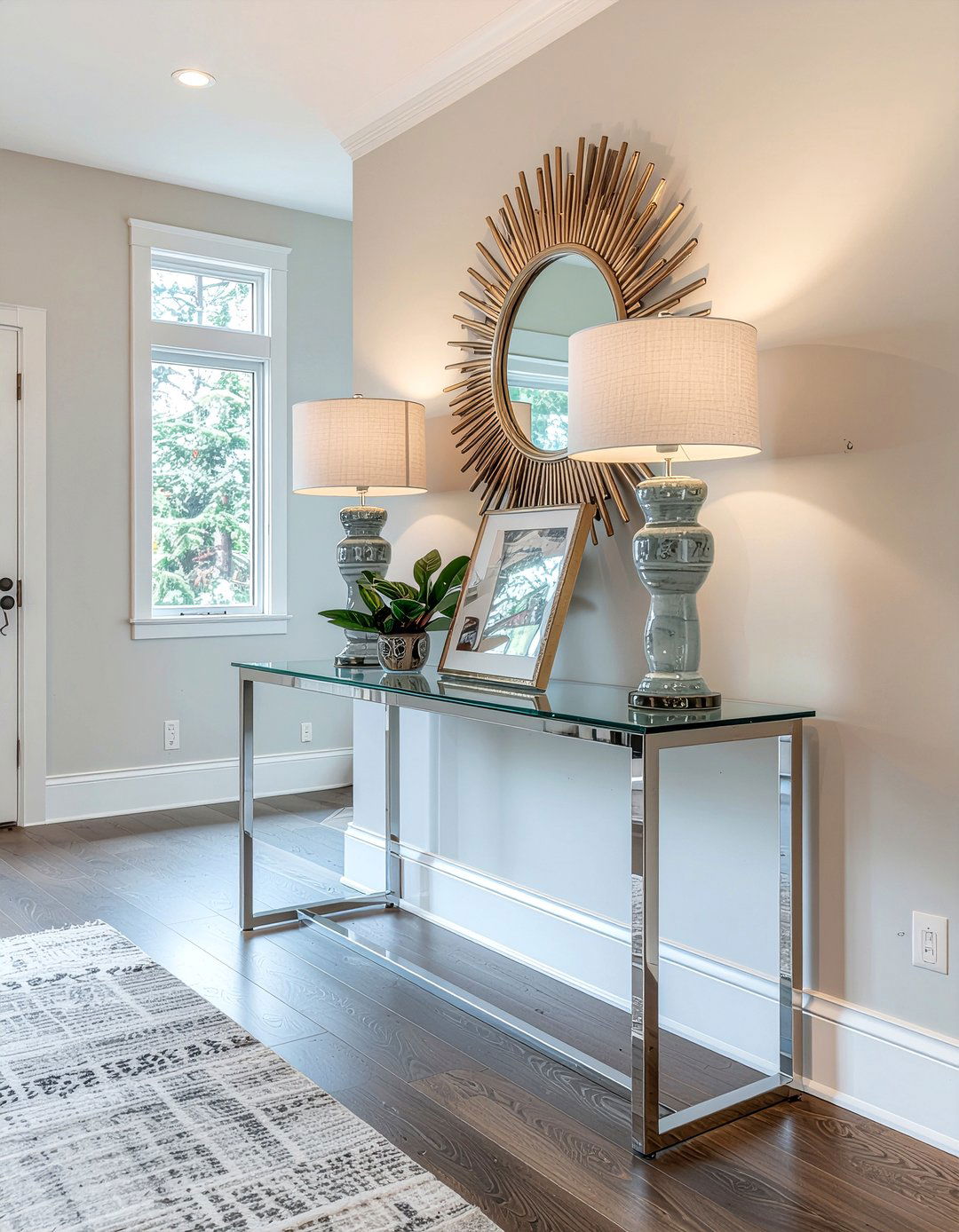 Acrylic Console Table - 30 living room acrylic furniture ideas