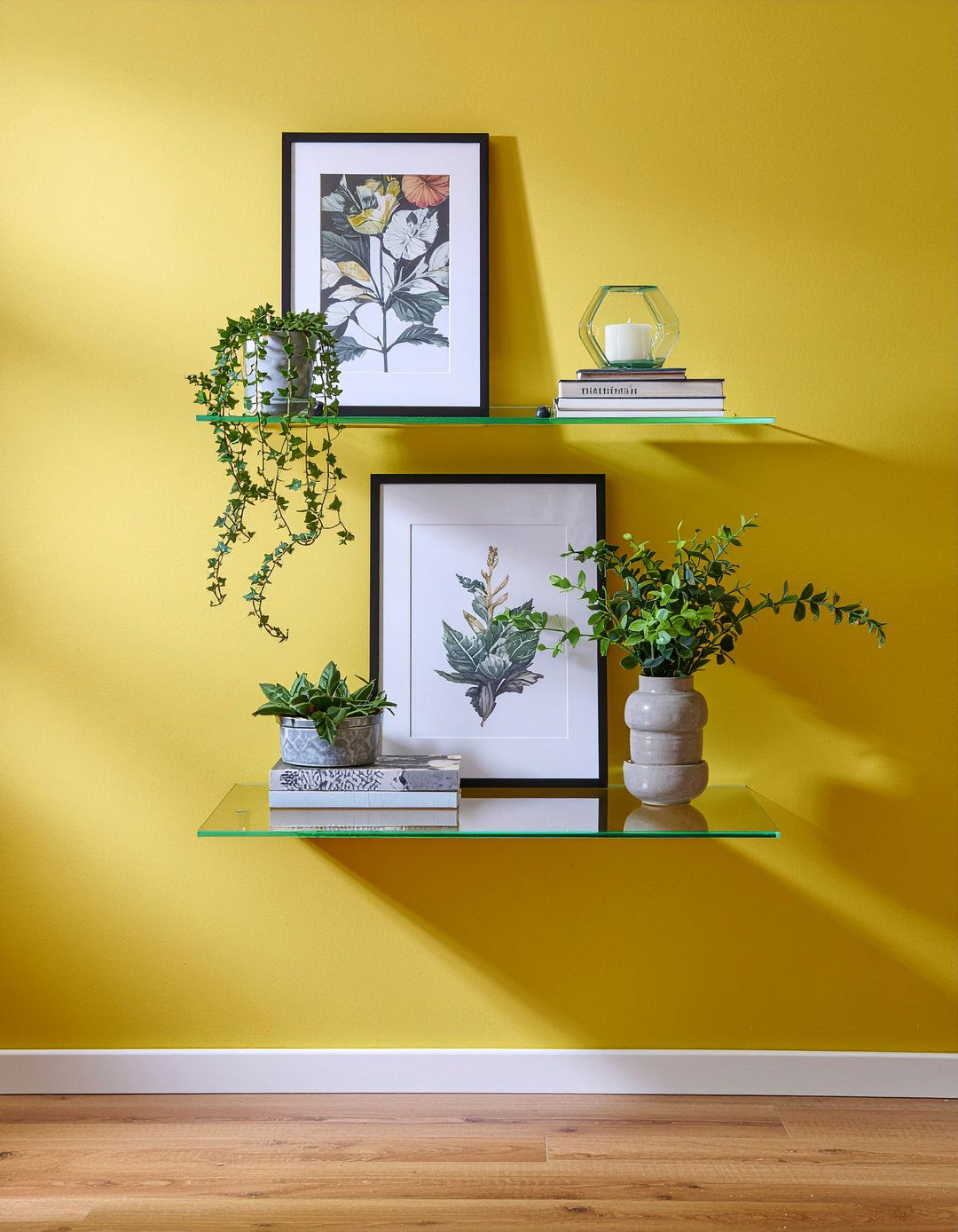 Acrylic Corner Shelf - 30 living room acrylic furniture ideas