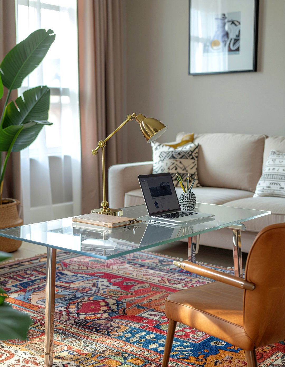 Acrylic Desk - 30 living room acrylic furniture ideas