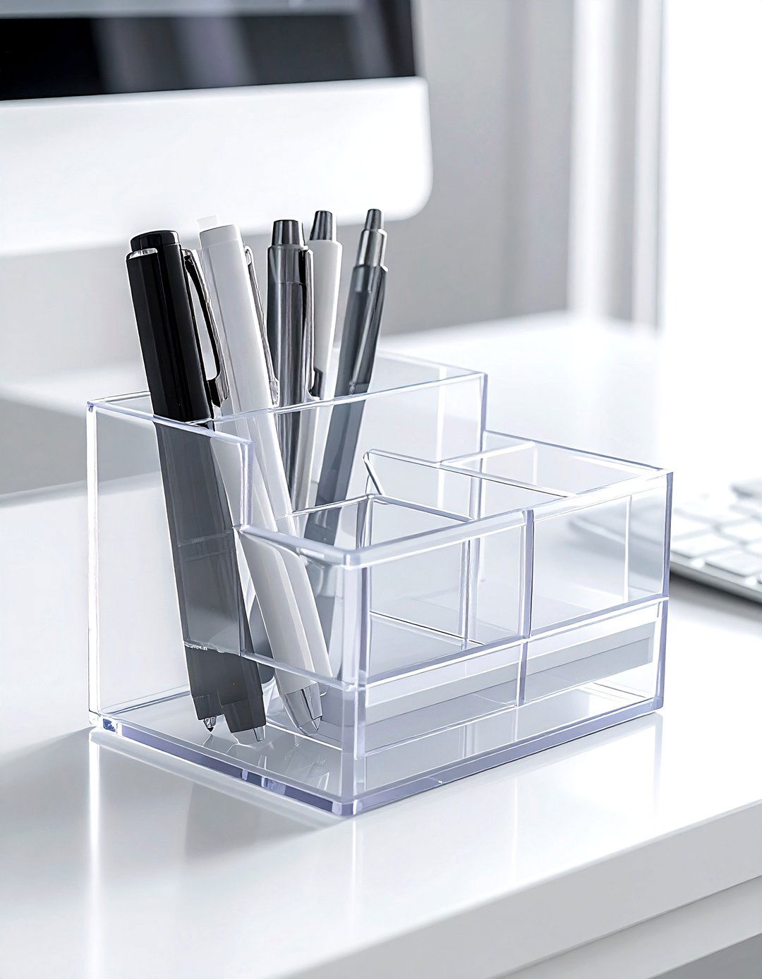 Acrylic Desk Organizer - 30 desk organization ideas