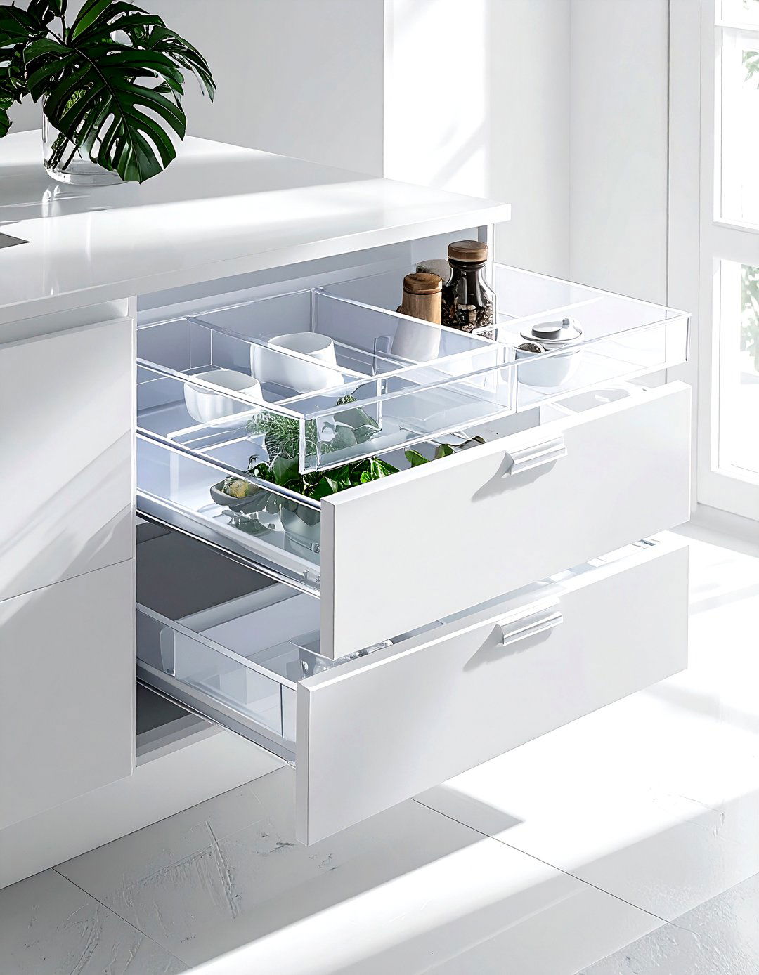 Acrylic Drawer Trays - 30 kitchen drawer organization ideas