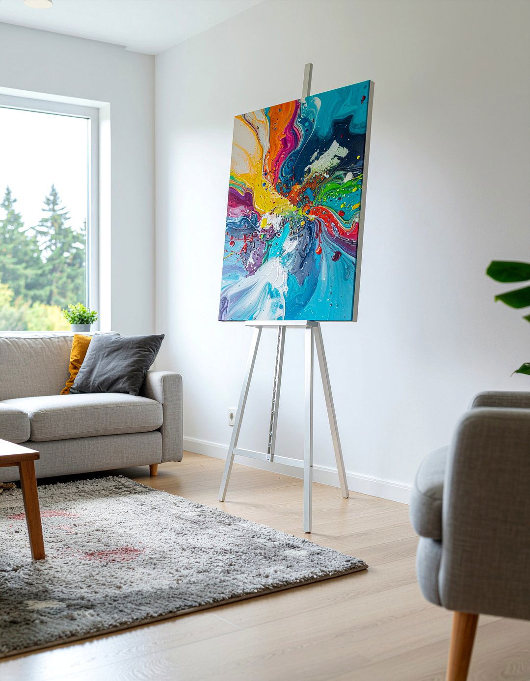 Acrylic Easel - 30 living room lucite furniture ideas