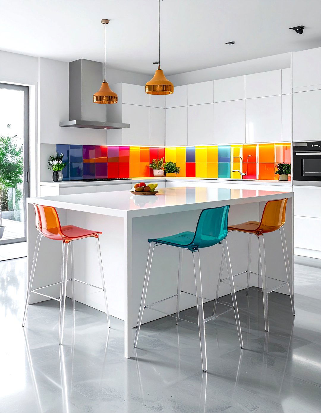 Acrylic Ghost Counter Stool - 30 counter stool kitchen ideas