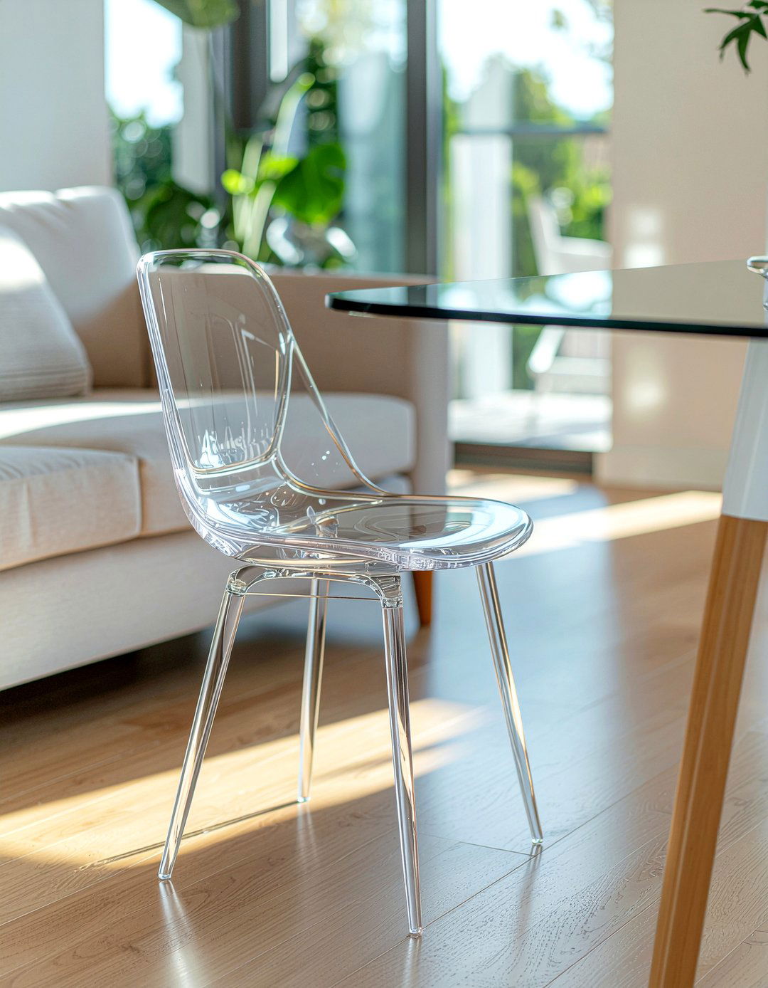 Acrylic Ghost Dining Chair - 30 dining room chair ideas