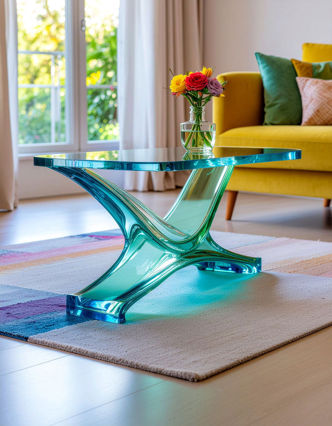 Acrylic Ghost Side Table - 30 living room end table ideas