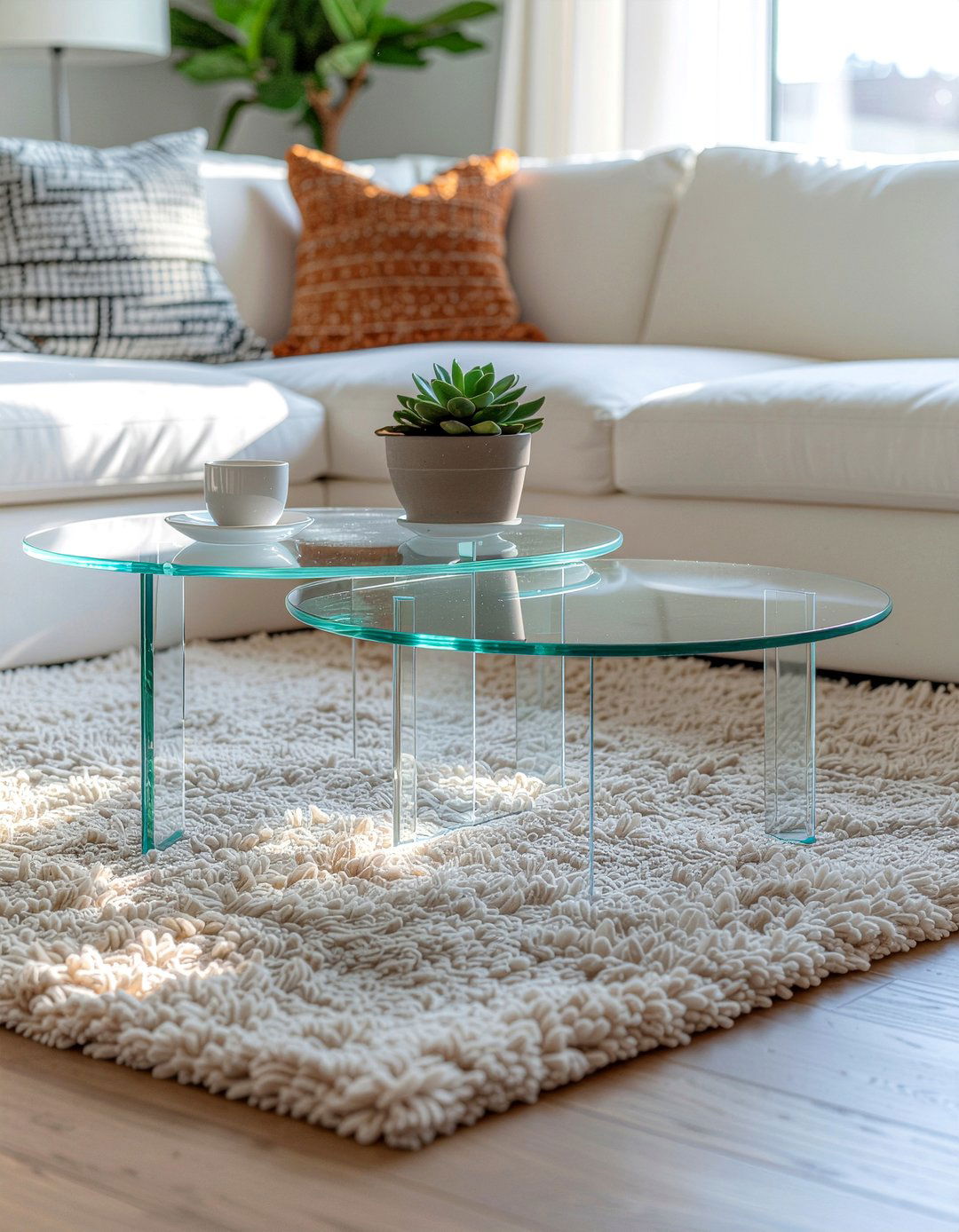 Acrylic Nesting Tables - 30 living room acrylic furniture ideas