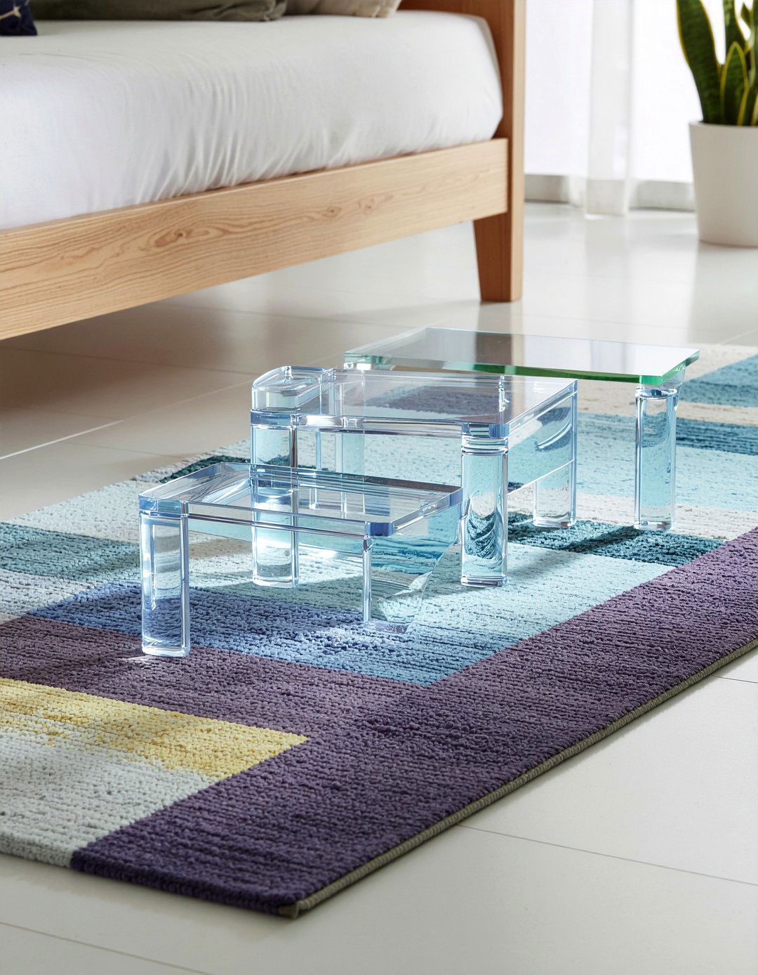 Acrylic Nesting Tables - 30 bedroom nesting tables