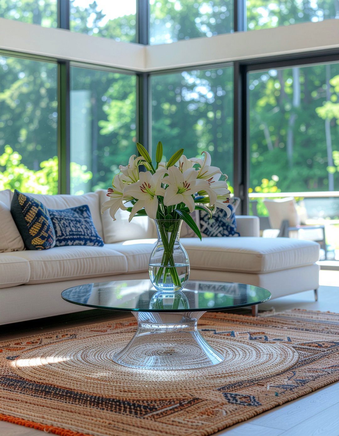 Acrylic Pedestal Table - 30 living room acrylic furniture ideas