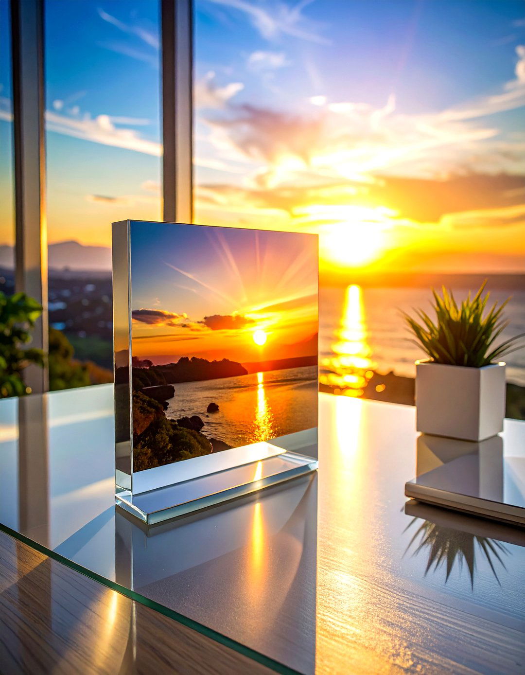 Acrylic Photo Block - 30 photo display ideas