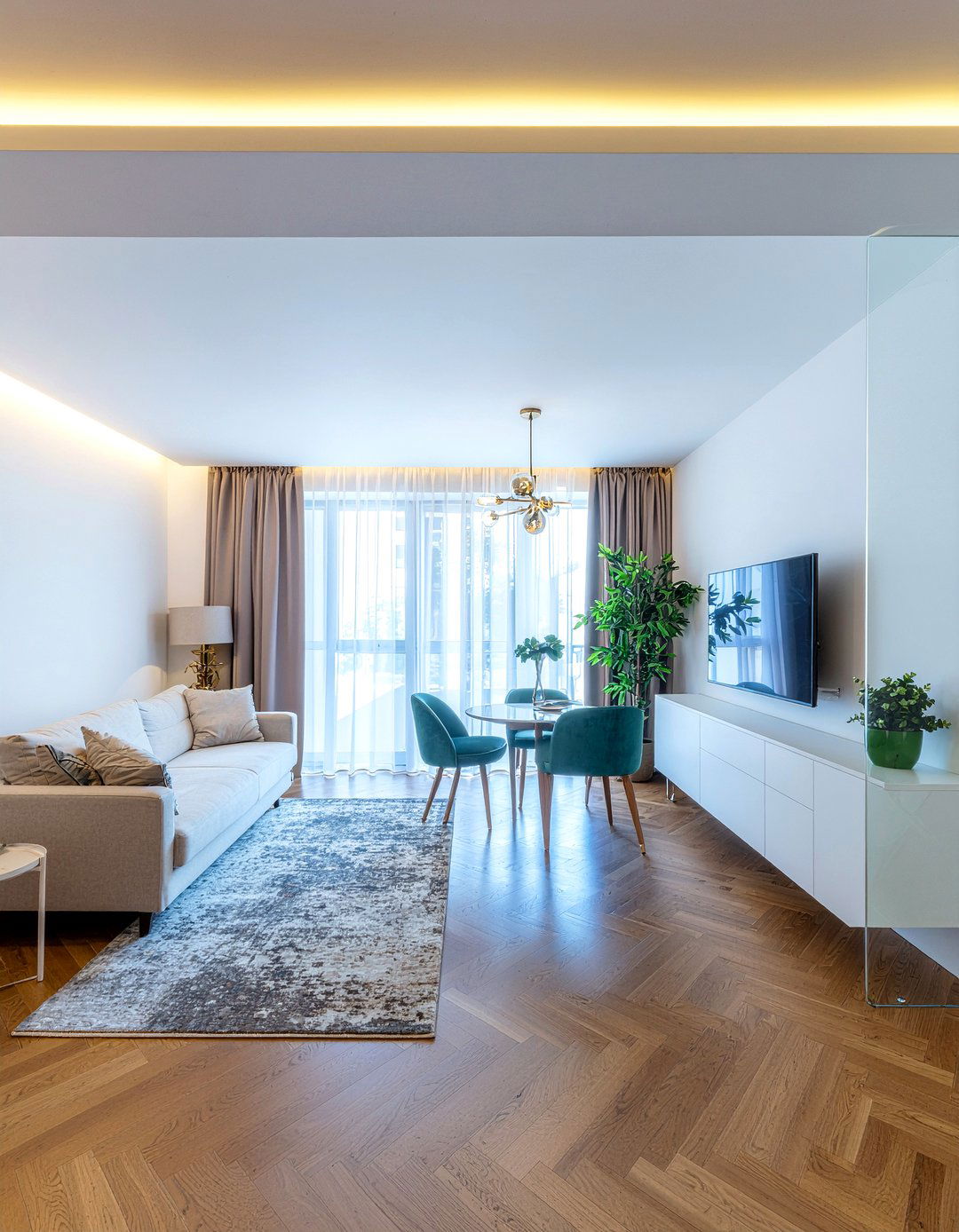 Acrylic Room Divider - 30 living room divider ideas