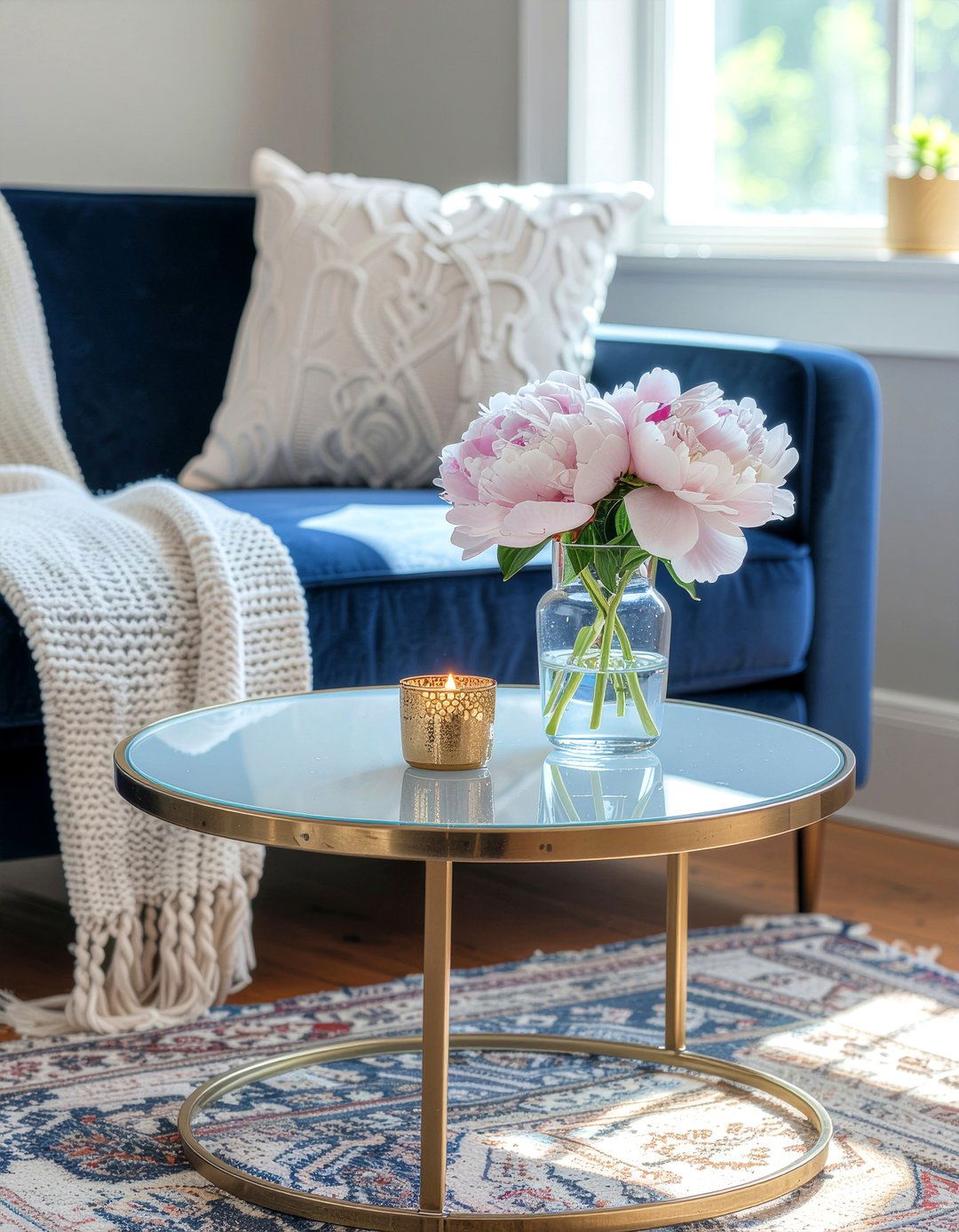 Acrylic Side Table - 30 living room acrylic furniture ideas