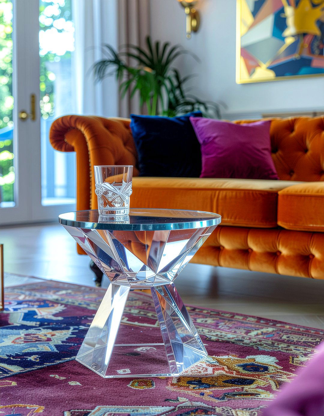 Acrylic Stool - 30 living room acrylic furniture ideas