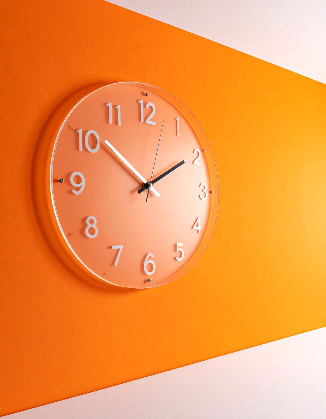 Acrylic Transparent Wall Clock - 30 oversized clock ideas