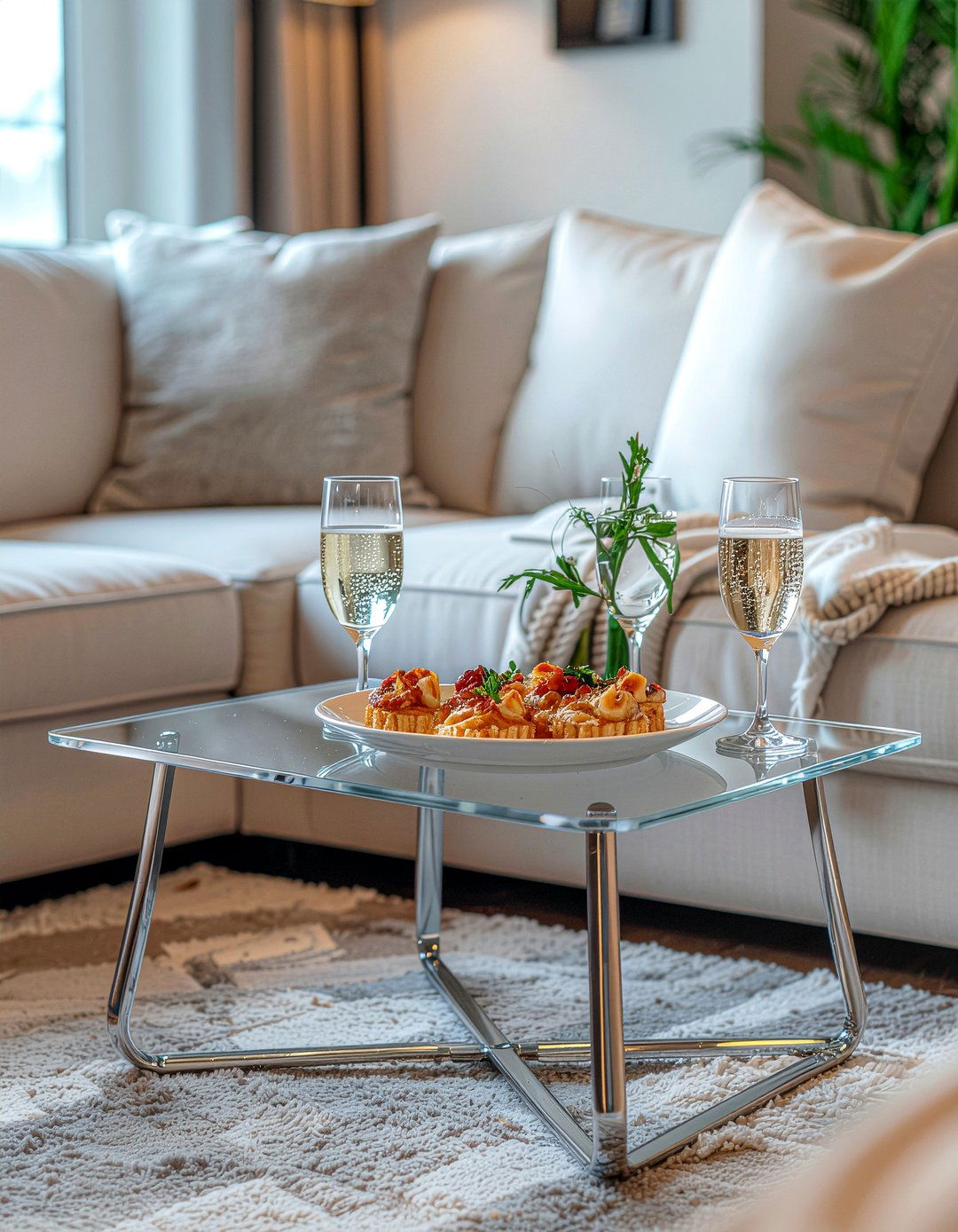 Acrylic Tray Table - 30 living room acrylic furniture ideas