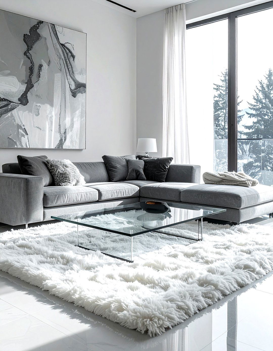 Acrylic and wool modern space - 30 decor texture mixing ideas