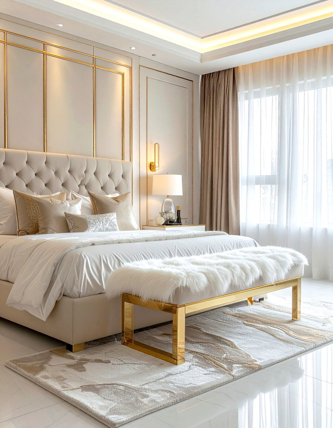 Acrylic bench - 30 acrylic decor ideas