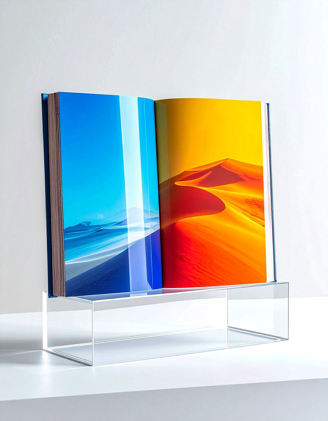 Acrylic book stand - 30 book decor ideas_1