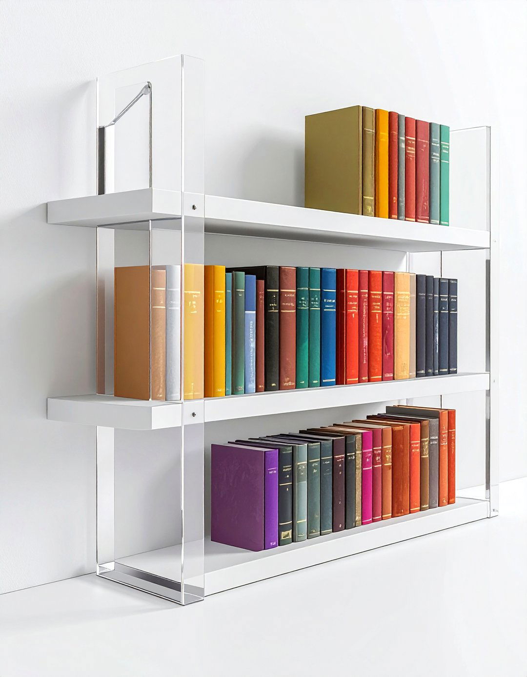 Acrylic bookends - 30 lucite decor ideas