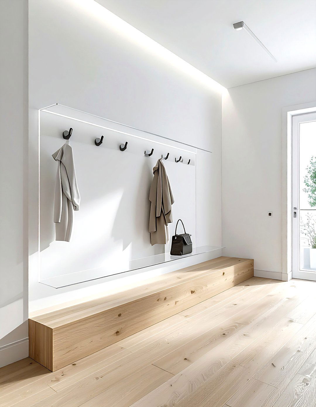 Acrylic coat rack - 30 acrylic decor ideas