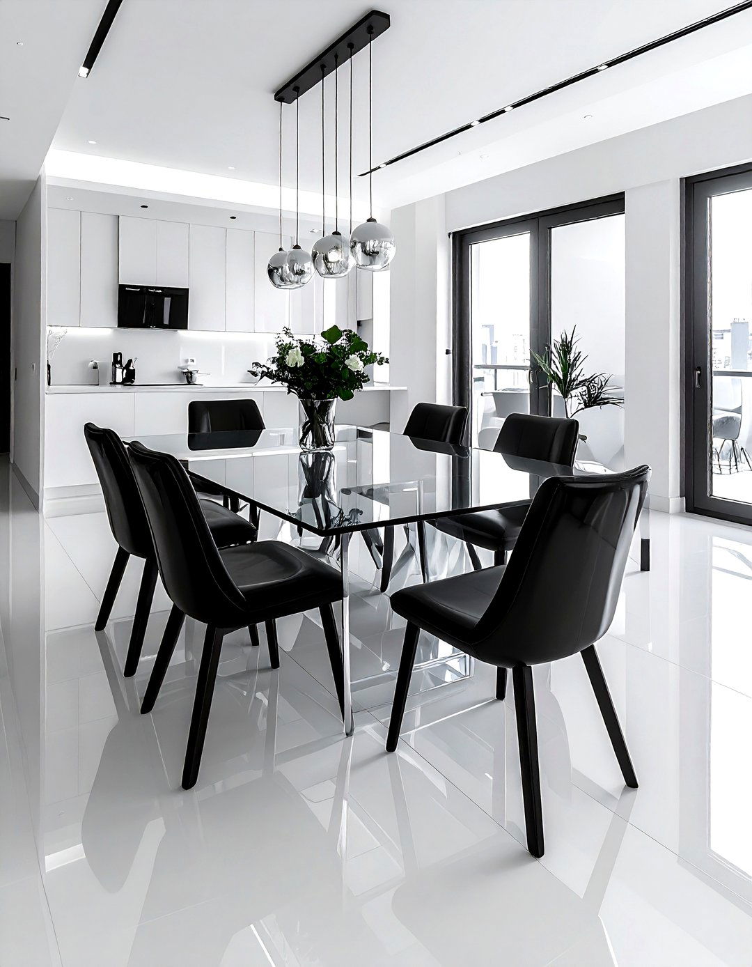 Acrylic dining table - 30 acrylic decor ideas