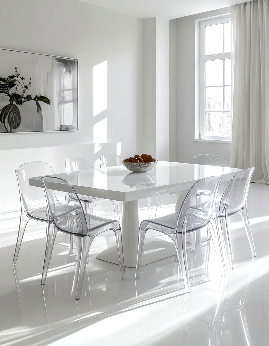 Acrylic ghost chair - 30 acrylic decor ideas