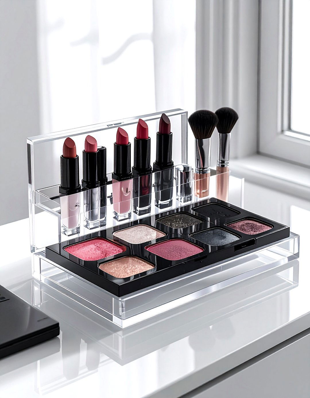 Acrylic makeup organizer - 30 vanity tray ideas