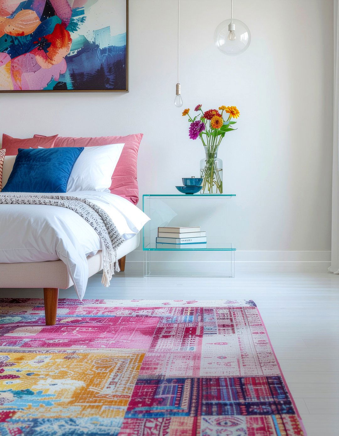 Acrylic nightstand - 30 bedroom nightstands