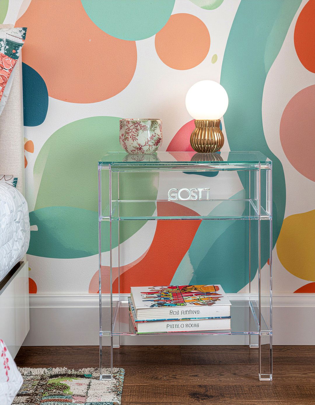 Acrylic nightstand - 30 bedroom modern nightstands