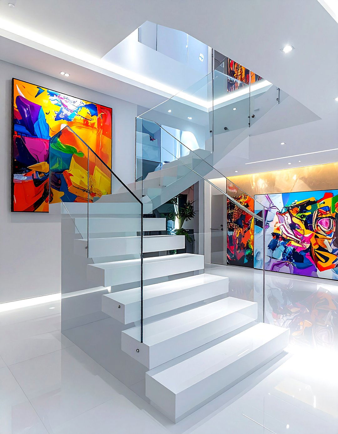 Acrylic stair railing - 30 stair railing ideas