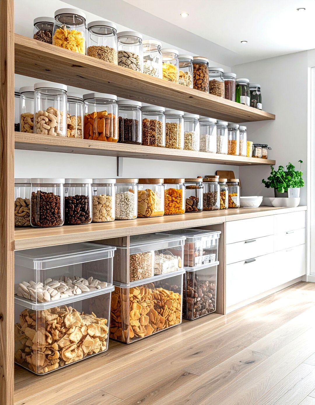 Acrylic storage bins - 30 acrylic decor ideas