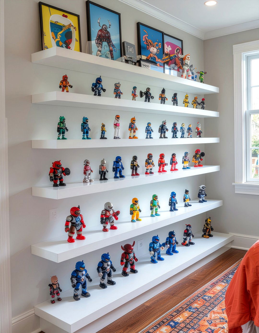 Action figure shelf - 30 bedroom hobby display ideas