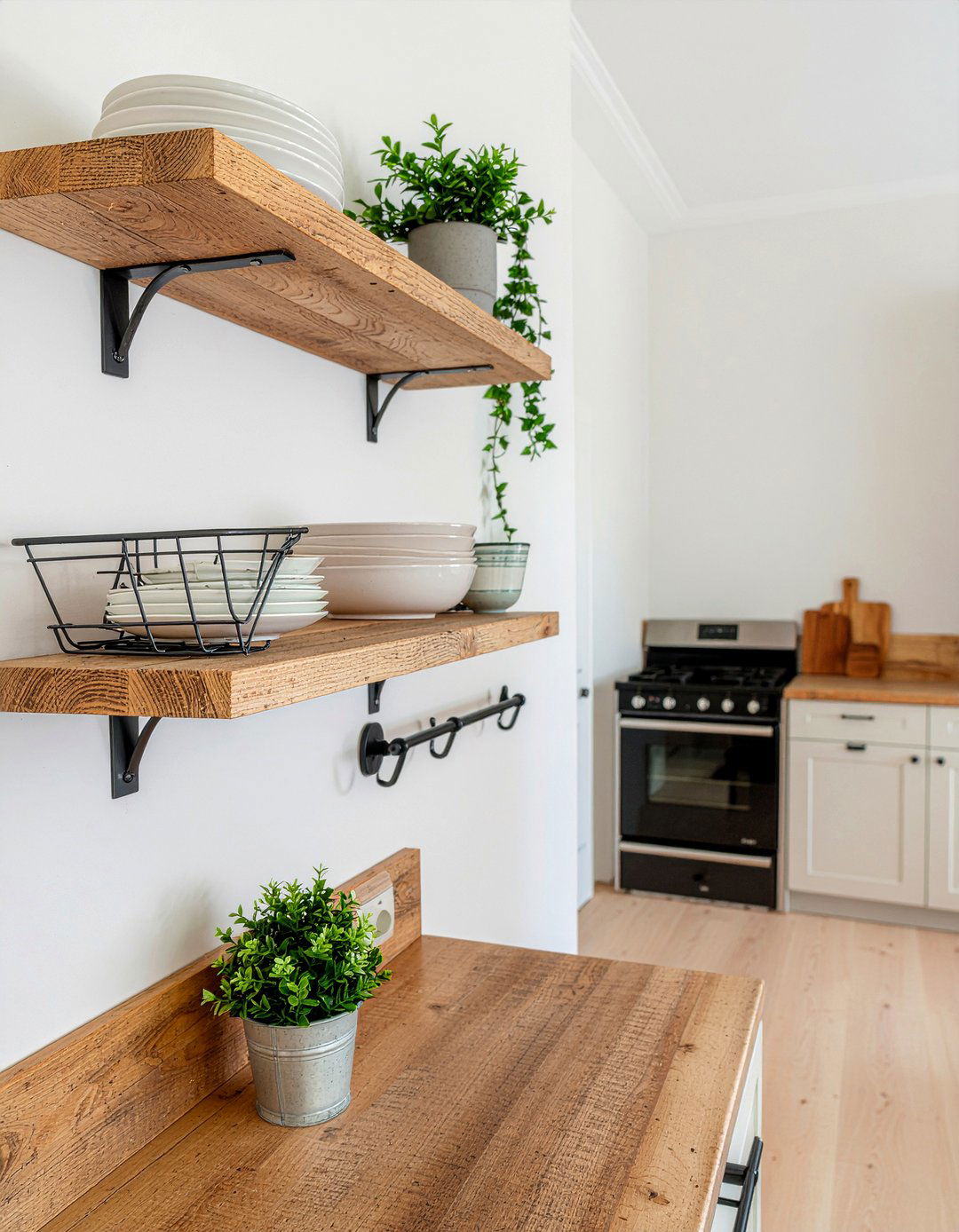 Add Open Shelving - 30 quick kitchen update ideas