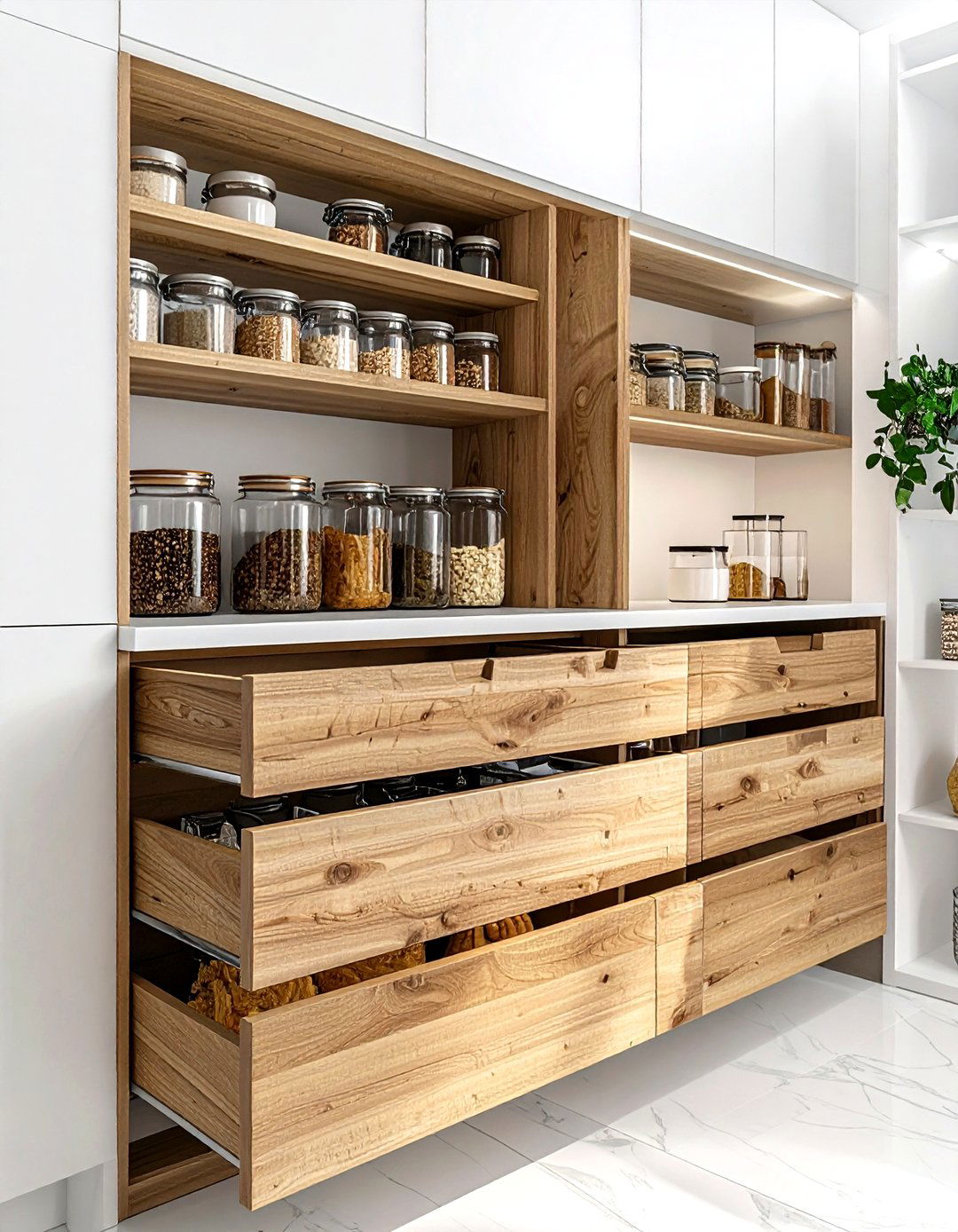 Add Pull Out Pantry Shelves - 30 kitchen improvement ideas