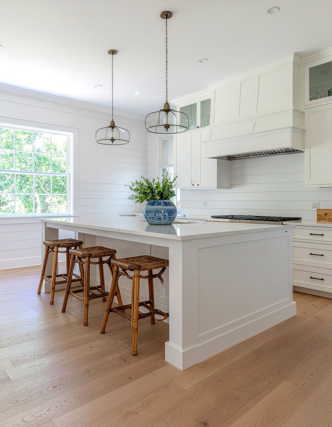 Add beadboard to island - 30 partial kitchen remodel ideas