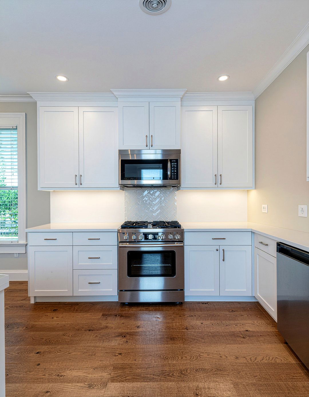 Add cabinet crown molding - 30 partial kitchen remodel ideas