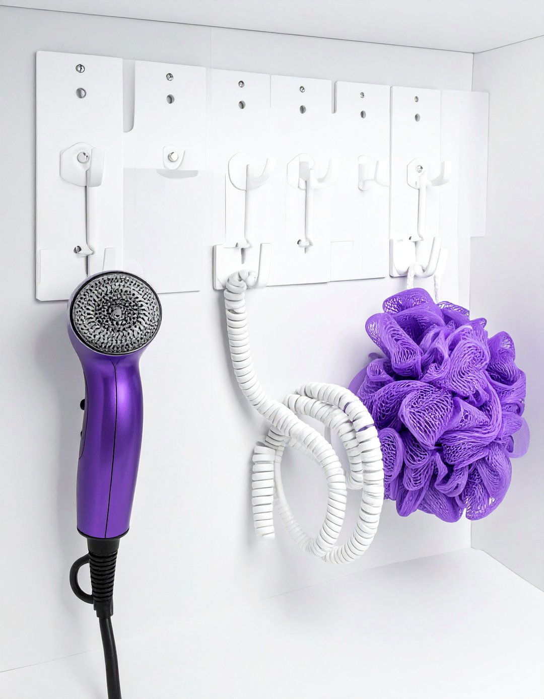 Adhesive Utility Hooks - 30 under sink bathroom storage ideas