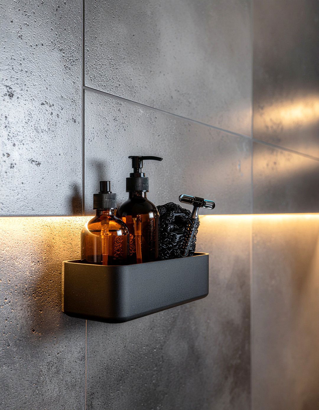 Adhesive bathroom wall basket - 30 bathroom caddy ideas