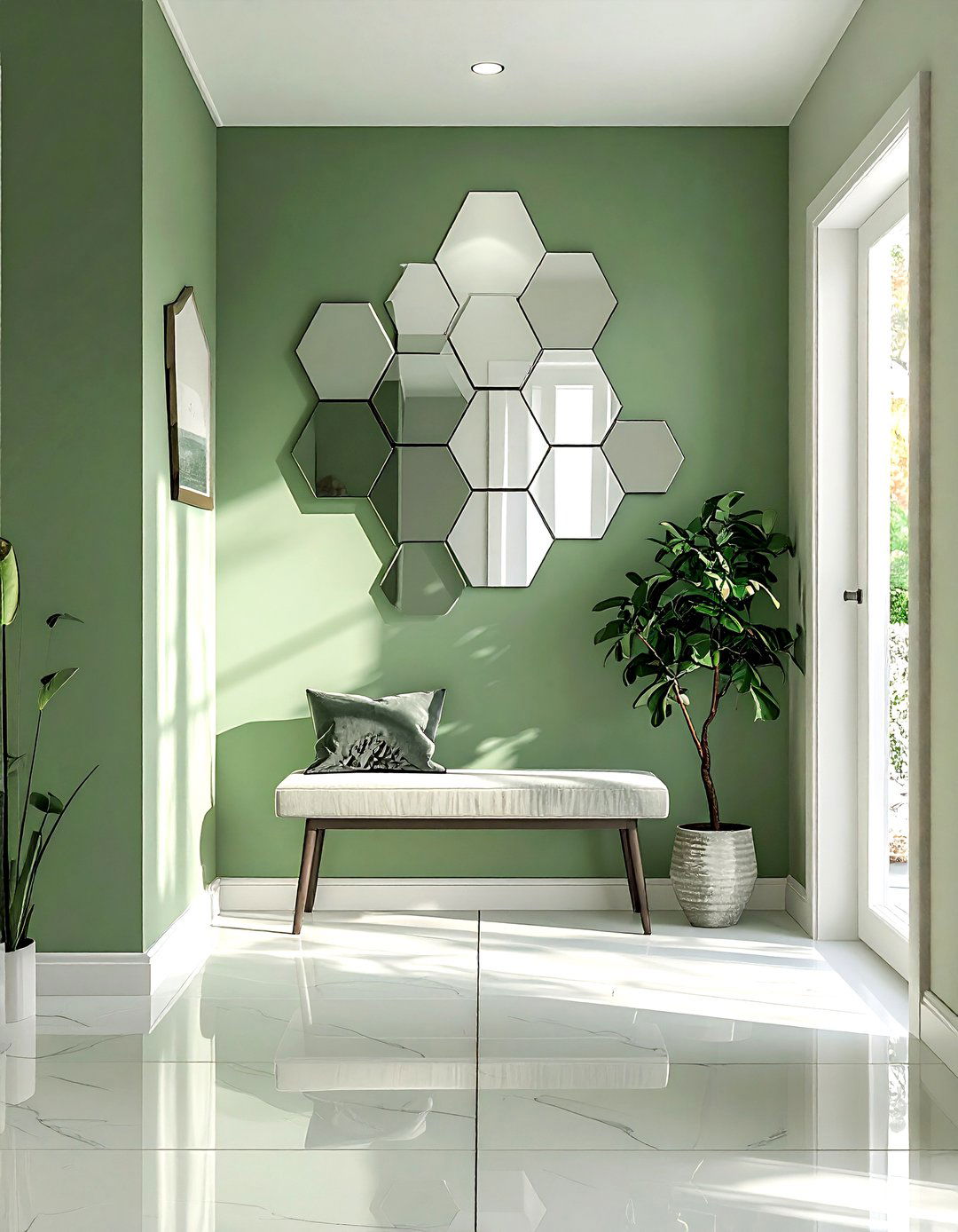Adhesive mirror tiles - 30 removable decor ideas