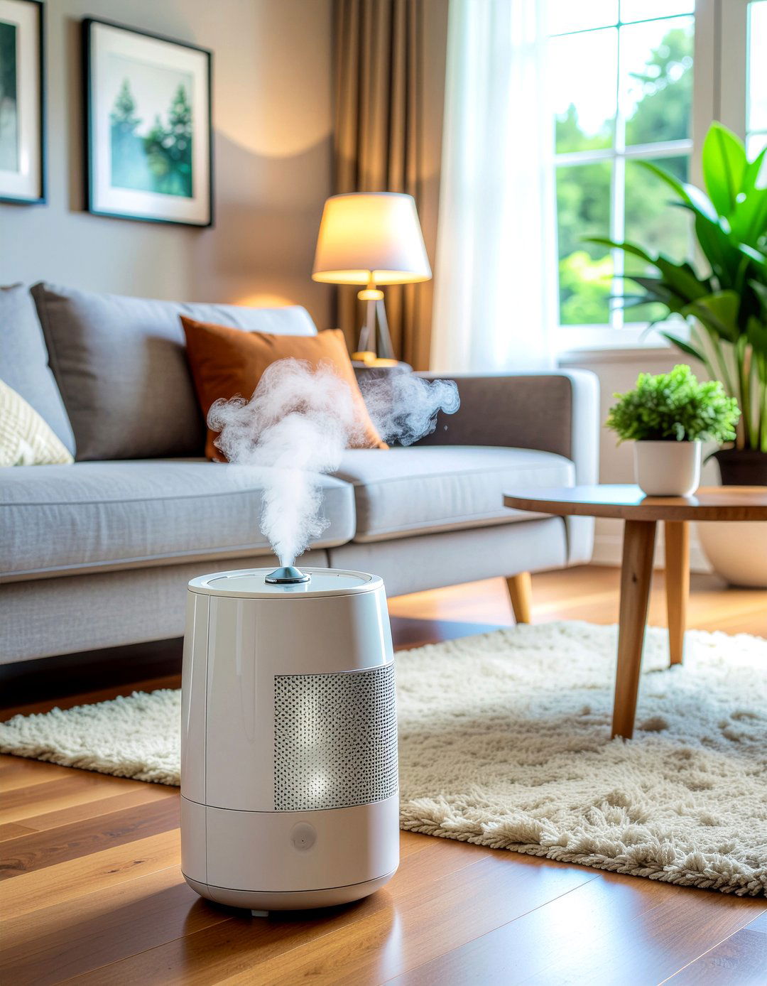 Adjustable mist level humidifier - 30 living room humidifiers