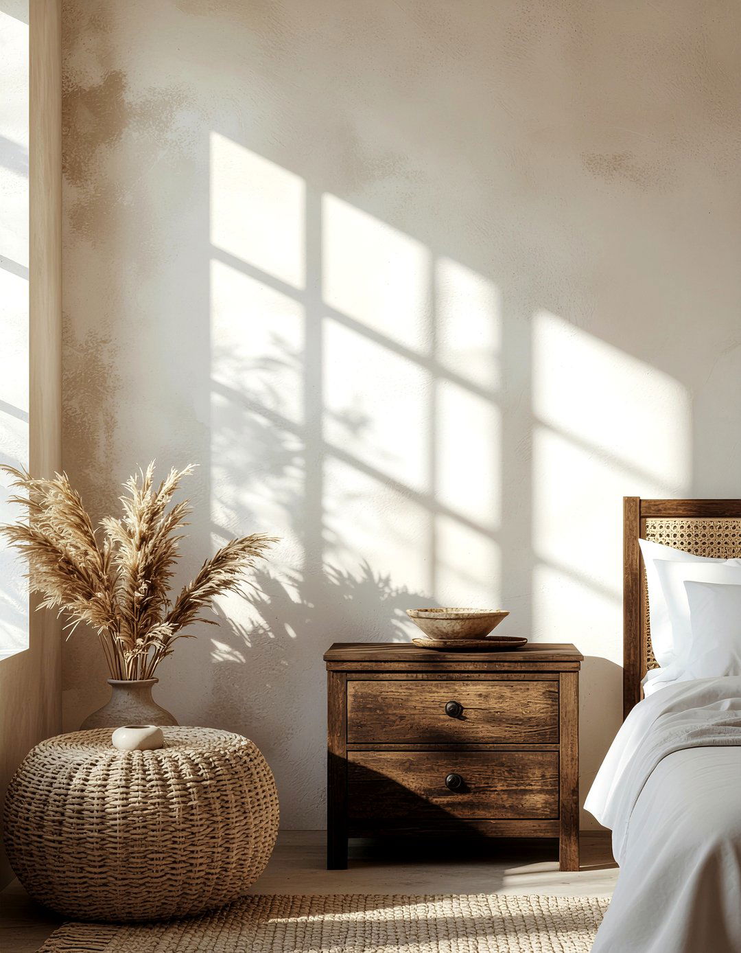 Adobe Wall Finish - 30 Mexican bedroom ideas