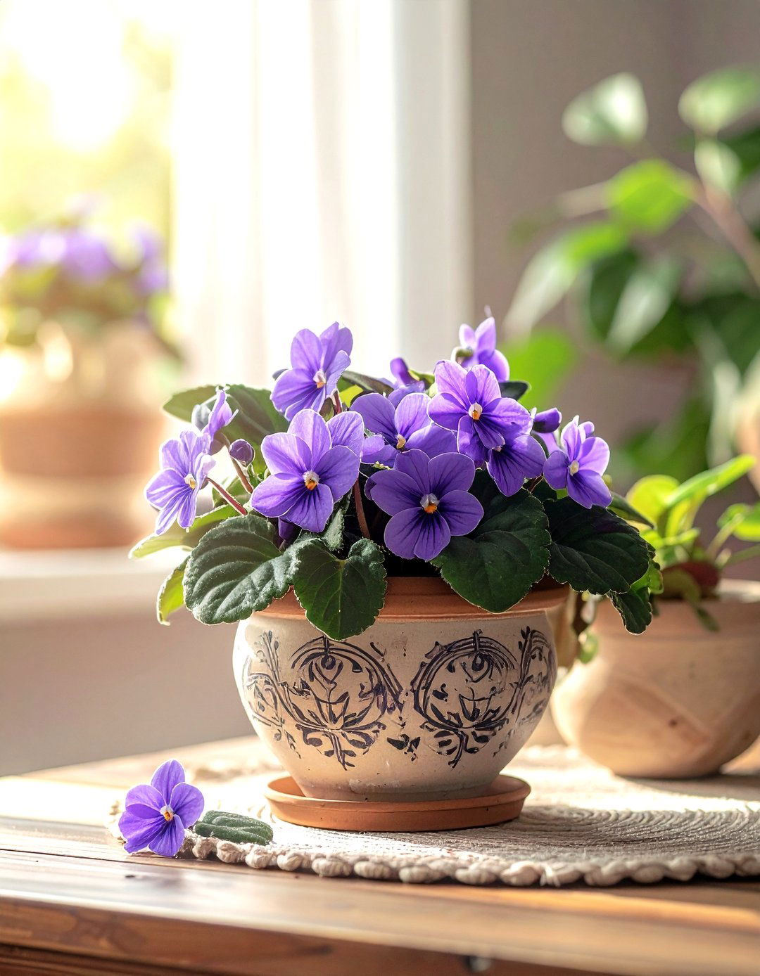 African Violet - 30 small plant ideas