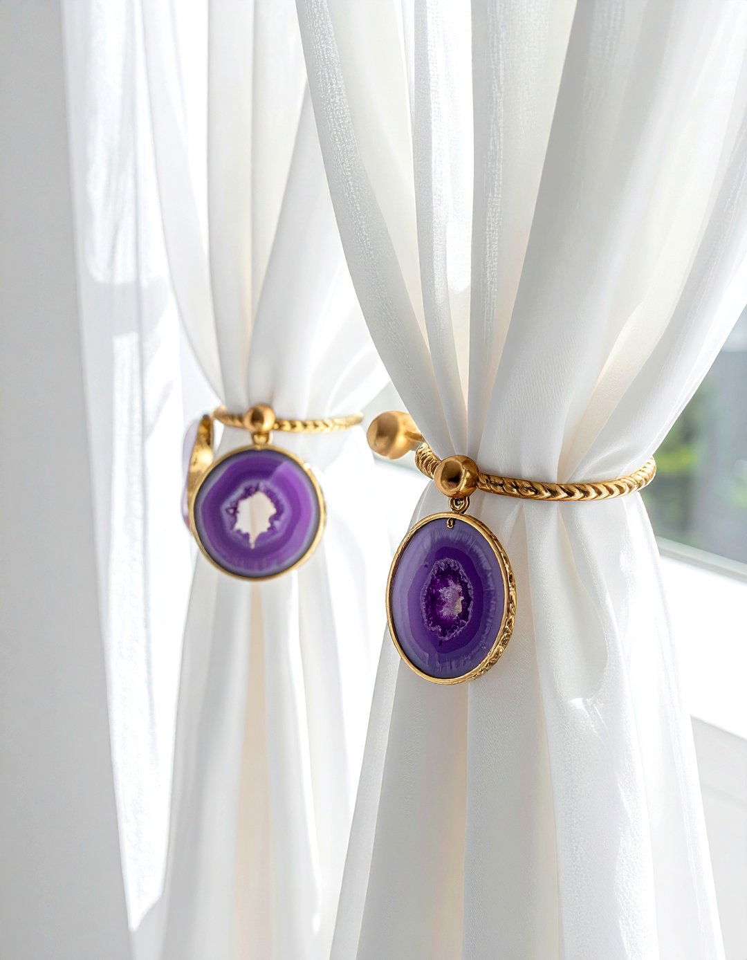 Agate curtain tie back - 30 agate decor ideas