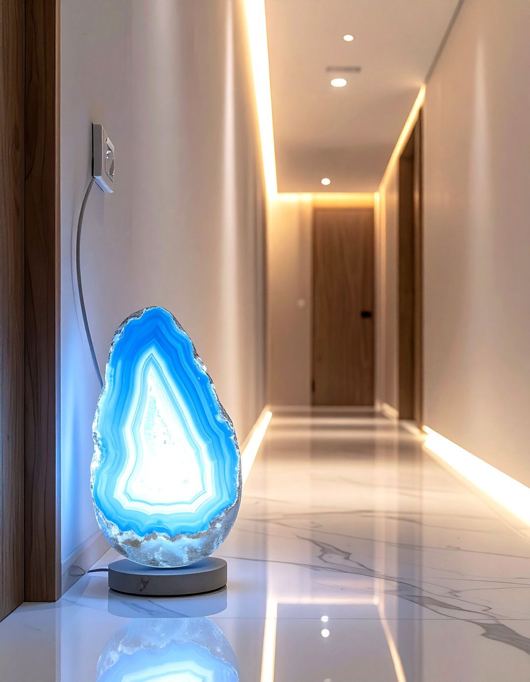 Agate night light - 30 agate decor ideas