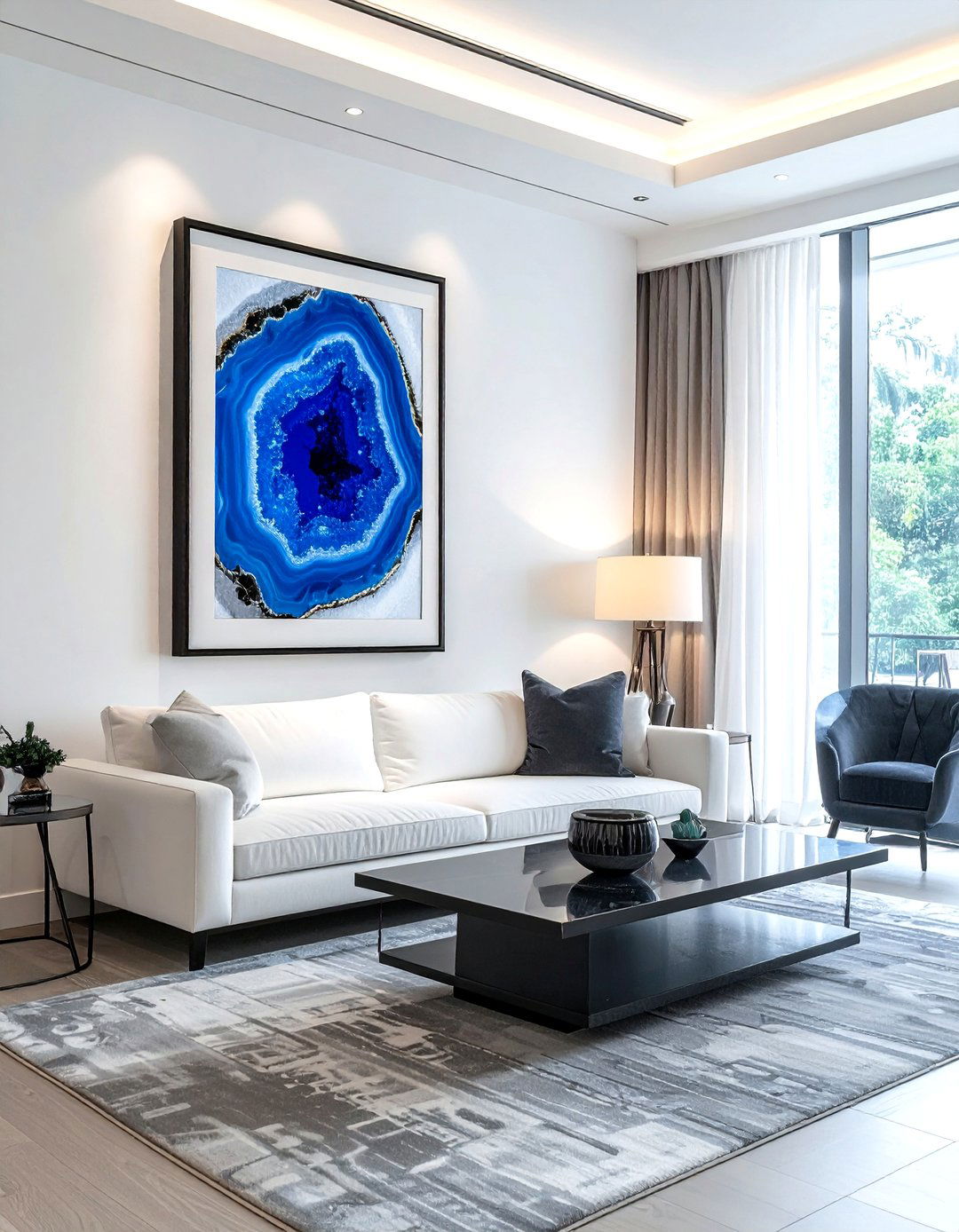 Agate shadow box - 30 agate decor ideas