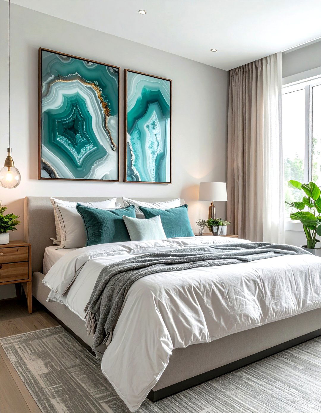 Agate wall art - 30 agate decor ideas