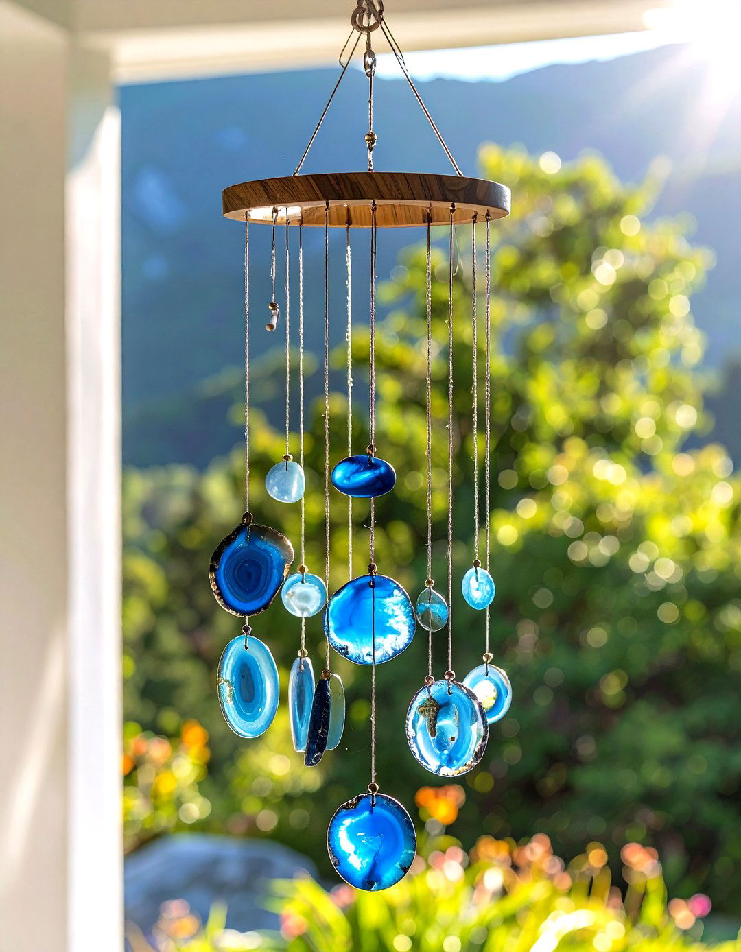 Agate wind chime - 30 agate decor ideas