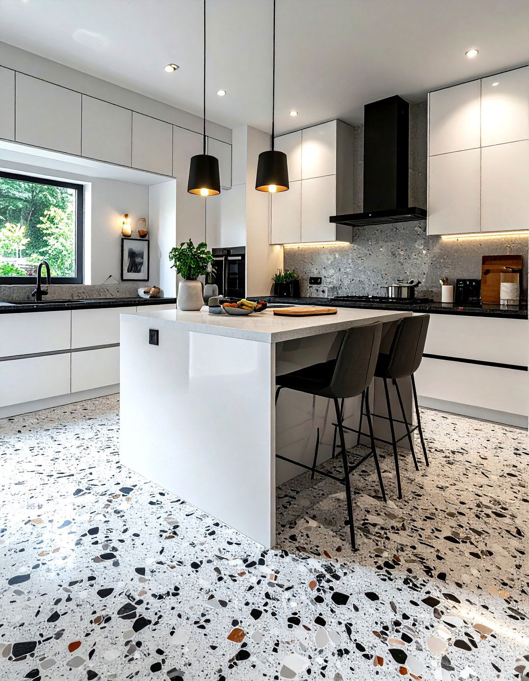 Aggregate Concrete Floor Kitchen - 30 polished concrete floor kitchen ideas