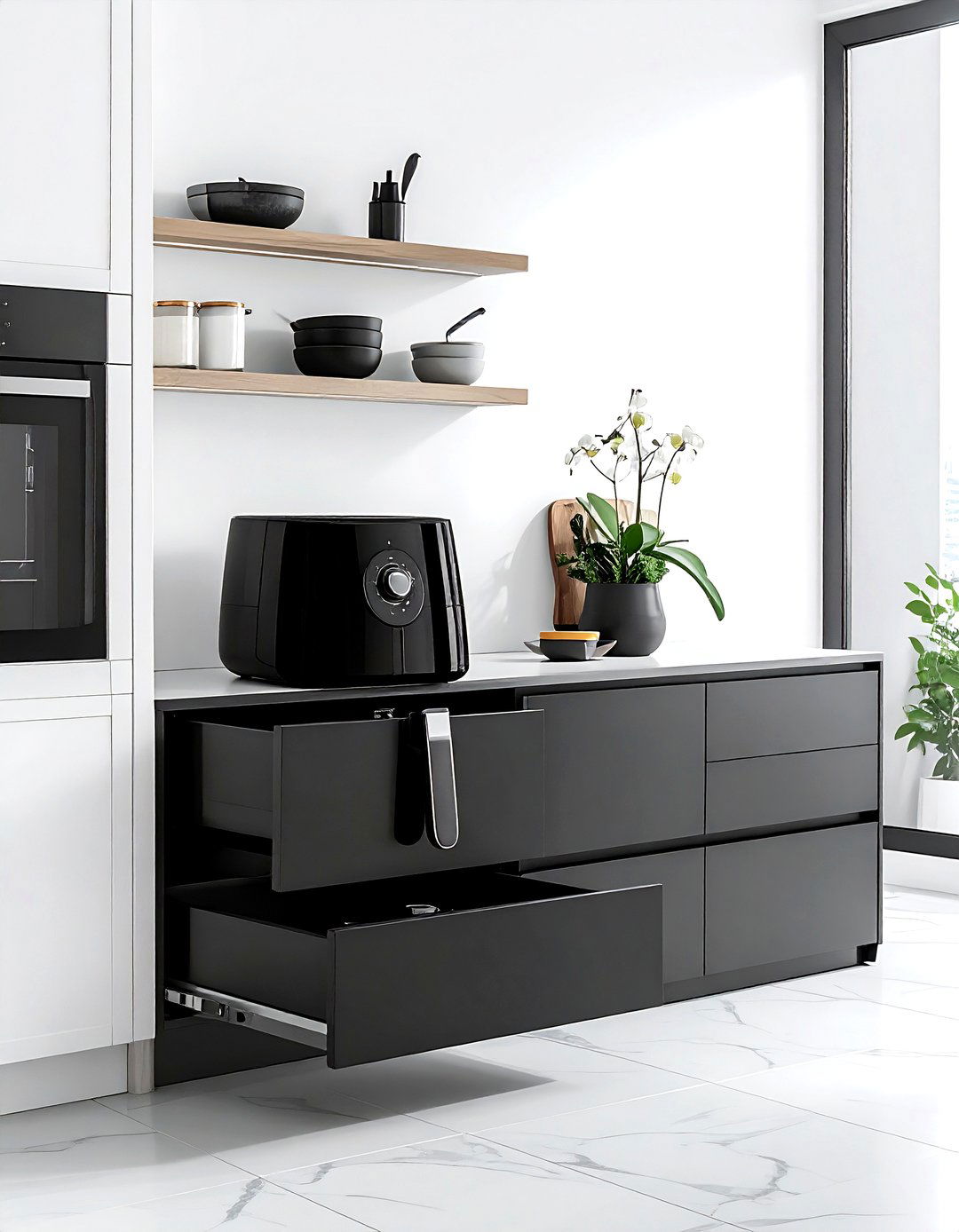 Air Fryer Station - 30 kitchen zone ideas