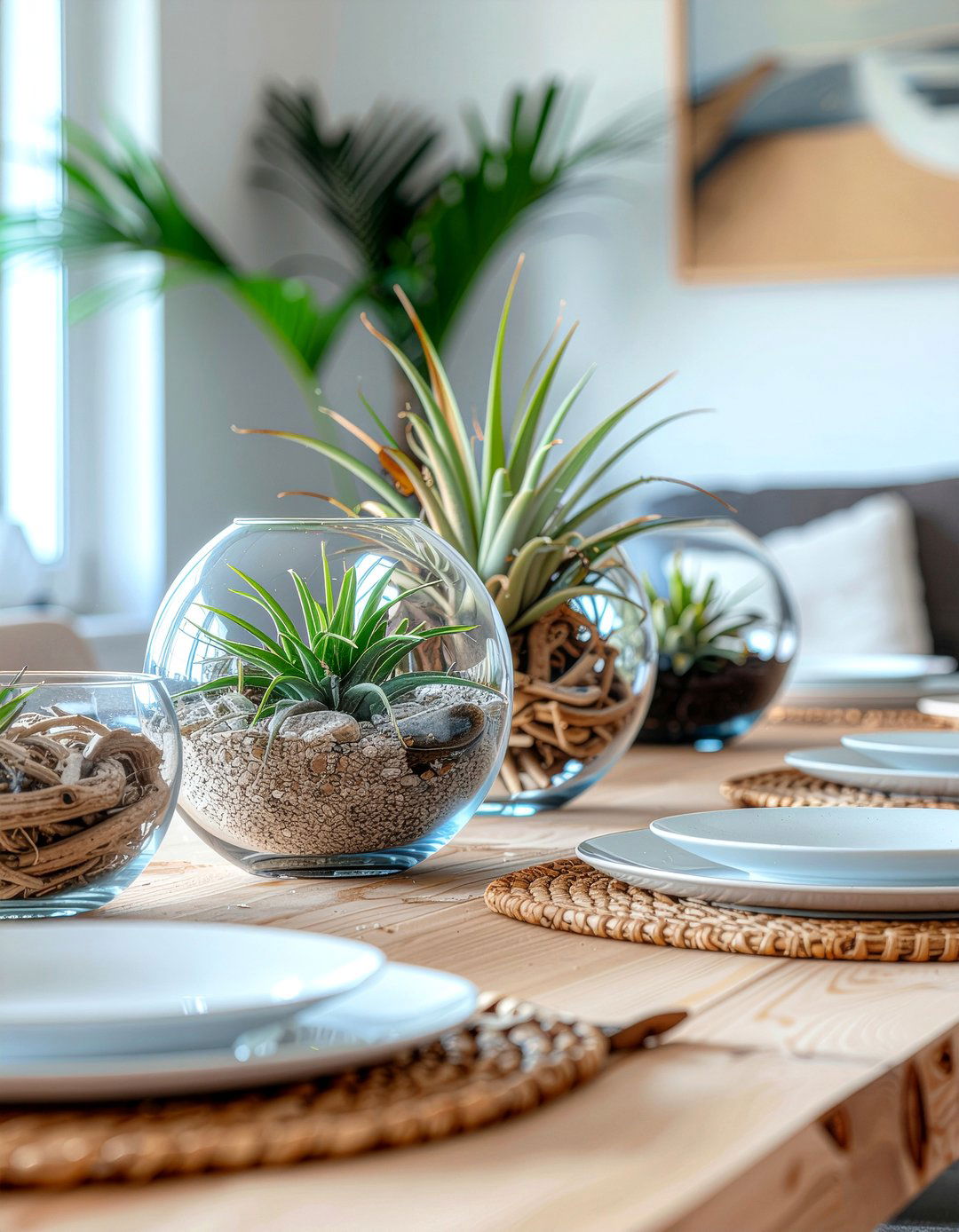 Air Plant - 30 dining room plant ideas